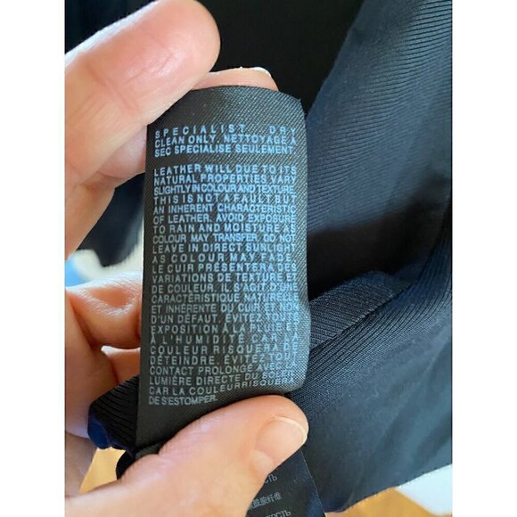 allsaints check monument wool  coat sz us 4 gray check houndstooth italian cloth - Picture 9 of 17